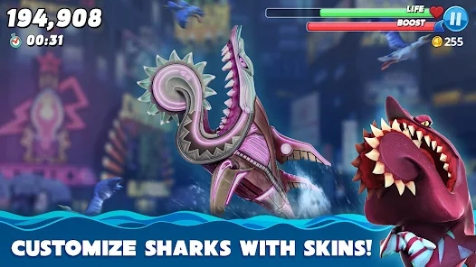 ʷӢİ(Hungry Shark)v6.1.6 ׿ͼ2