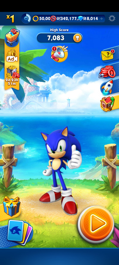 ˳޽ʯ(SonicDash)v8.0.0 °ͼ0