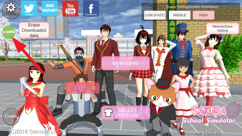 SAKURA SchoolSimulatorӣУ԰ģmod˵İv1.043.01 °ͼ1