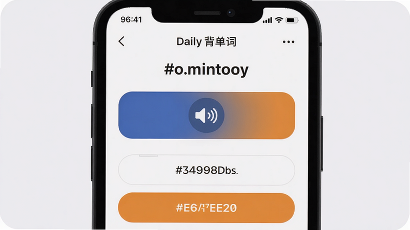 Daily������ ʹ�ý̳� ��������ʾ��ͼ���ֻ���Ļ����ʾ����ѧϰҳ�棬�з�����ť��ѡ�����������ͻҰ�ɫ����ɫ������#3498DB, #ECF0F1, #2C3E50, #E67E22
