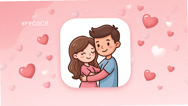 �����ؾ�Ӧ�������棬����λ����ʾһ�Կ�ͨ���±���һ���ͼ�꣬����Ϊ��ͷ�ɫ���䣬��׺����ͼ������ɫ����#FFC0CB, #FF69B4, #FFFFFF��alt=�����ؾ�Ԥ��ͼ