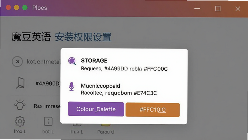 ħ��Ӣ�� ��װȨ�����ý����ͼ����ʾ�洢����˷�Ȩ������Ի���colour_palette: #FFFFFF, #4A90D9, #FFC107, #E74C3C