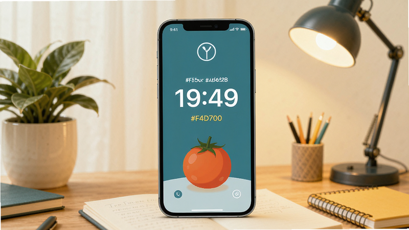 ����(Timing)Ԥ��ͼ ��������Ϊ�ֻ���Ļ��ʾ�����ӵ���ʱ���棬��������������ֲ��̨�ƣ�colour_palette: #F5F5DC, #4682B4, #FFD700