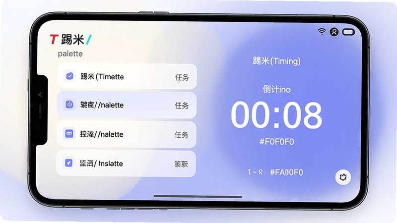 ����(Timing)ʹ�ý��� ��ʾ�����б��͵���ʱ���֣�����Ϊ��ͽ���ɫ��colour_palette: #FFFFFF, #4A90D9, #F0F0F0
